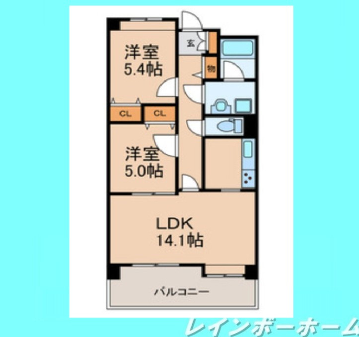 仲介手数料（賃料の1.10ヵ月）の50％OFF対象物件！の間取り