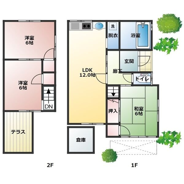 MINCA（梅ヶ坪町）の間取り