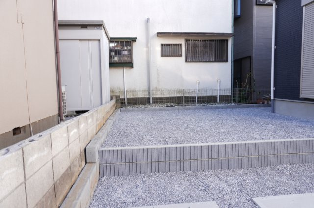 越谷市大字大竹 新築分譲住宅の庭