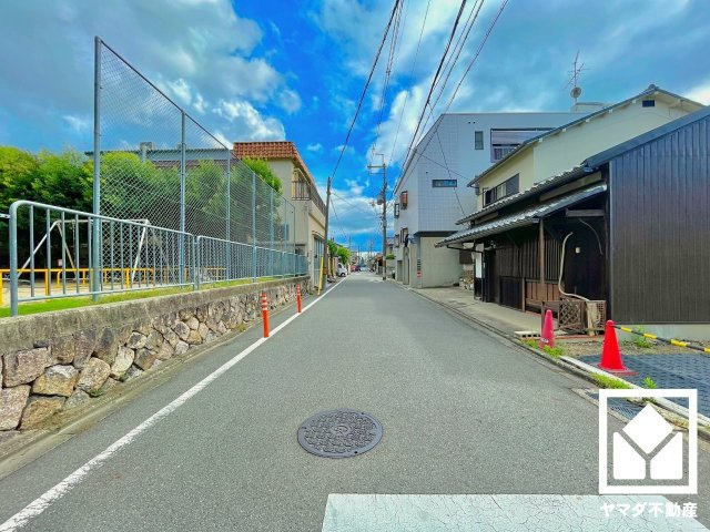 伏見区桝屋町　C号地の前面道路含む現地写真