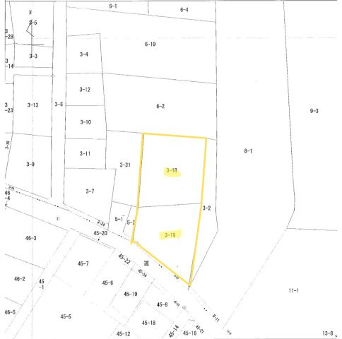 滝沢市大釜仁沢瀬　売地の土地図