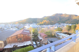 【展望】 | サンステージ衣笠Ａ棟2階 | リビング側（西側）バルコニーからの眺望