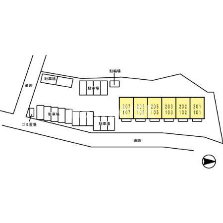 ルミナーレ栄田の区画図