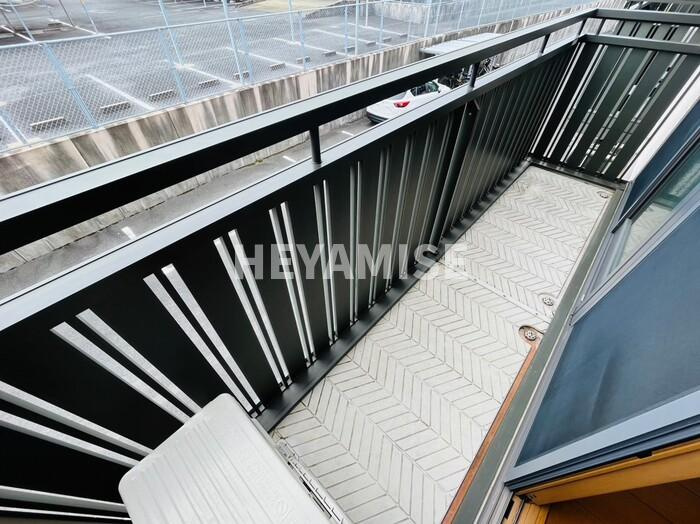 ウィルモア黒田A棟のバルコニー