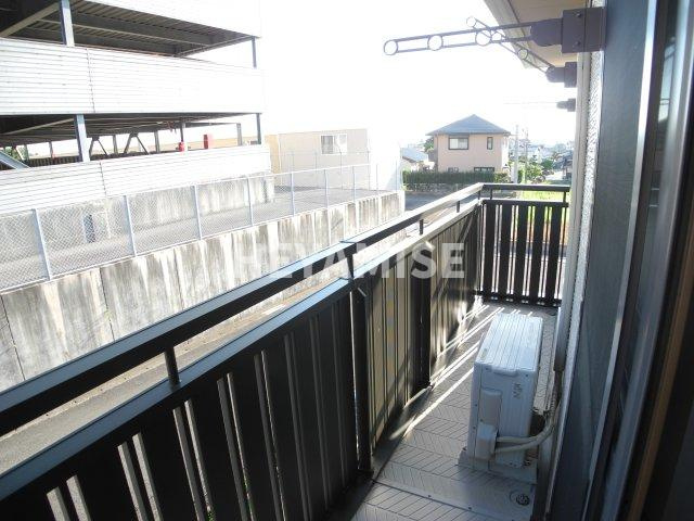 ウィルモア黒田B棟のバルコニー