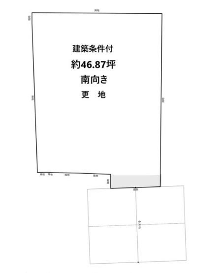 【土地図】 | 桂坂 大枝北沓掛町三丁目 売土地 | 更地