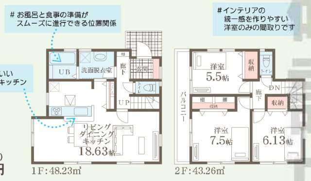 横浜市保土ケ谷区狩場町 新築戸建て【仲介手数料無料】の間取り