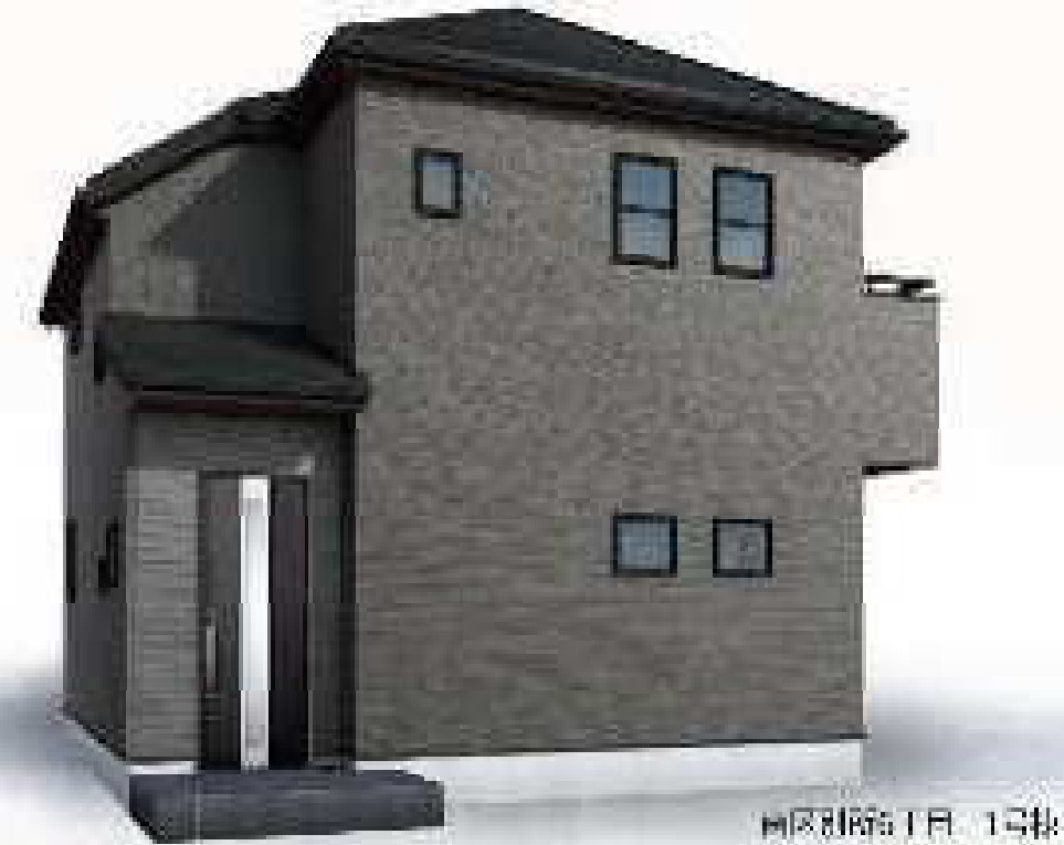 横浜市南区別所6丁目　新築戸建【仲介手数料無料】の外観パース