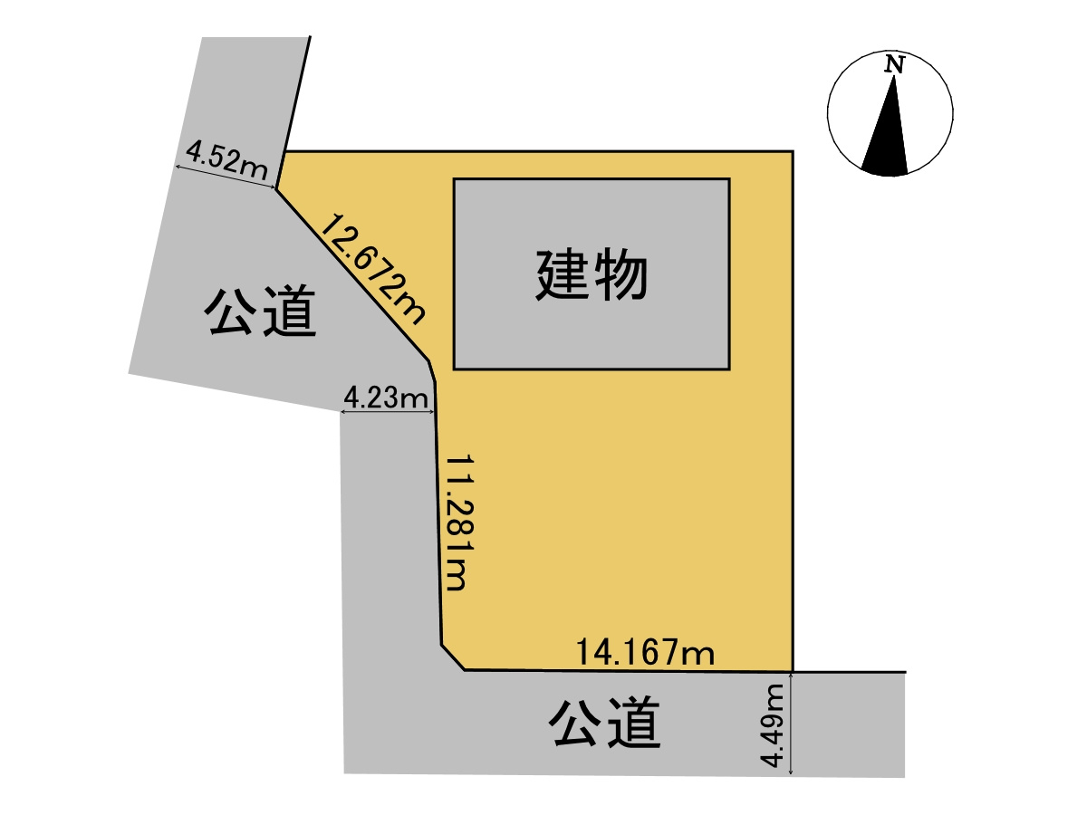 【商談中】中古戸建　安八郡神戸町神戸　昭和47年築の区画図