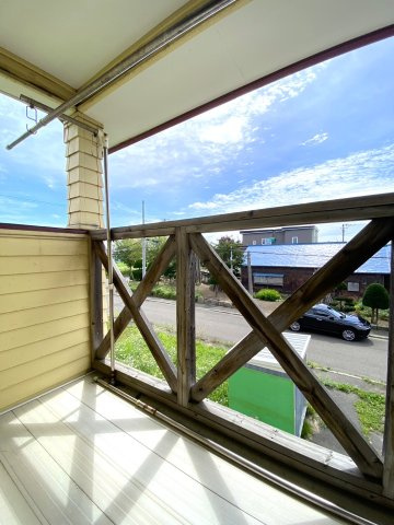 当別町六軒町のバルコニー|南側のバルコニー！