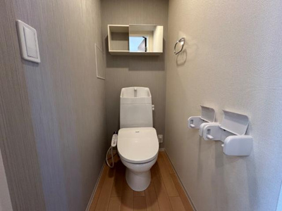 【トイレ】 | 笹谷字中谷地新築アパート　Ｂ棟 | シャワー付トイレ（イメージ）