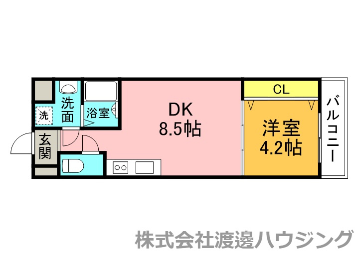 ライブガーデン江坂の間取り