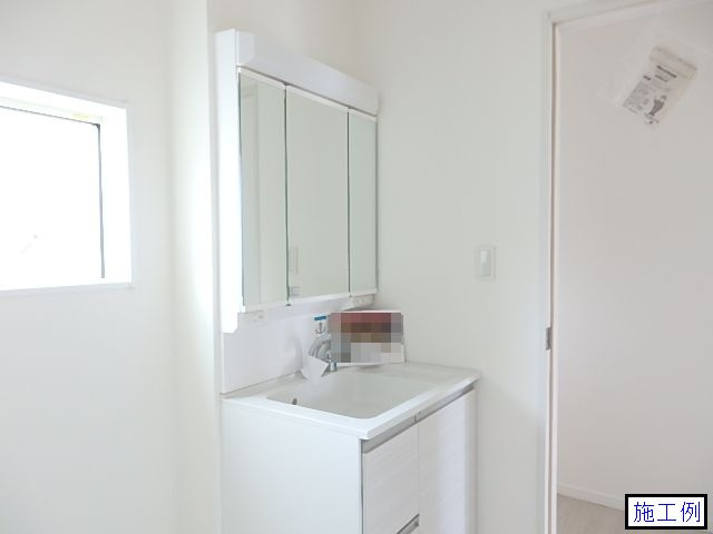 中央区上矢部2丁目新築戸建て　第6-2号棟の独立洗面台