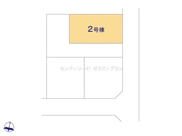 前橋第1関根町 2号棟の区画図|区画図