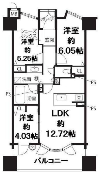 アリストタワー和歌山シティの間取り