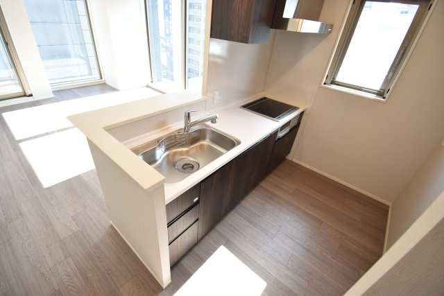 シエリアタワー大阪天満橋のキッチン