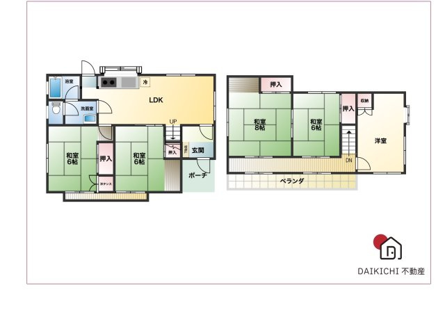 【間取り】 | 比企郡嵐山町志賀　中古戸建