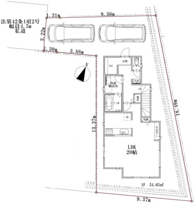 【区画図】 | 綾瀬市早川　新築戸建て　全１棟【仲介手数料無料】