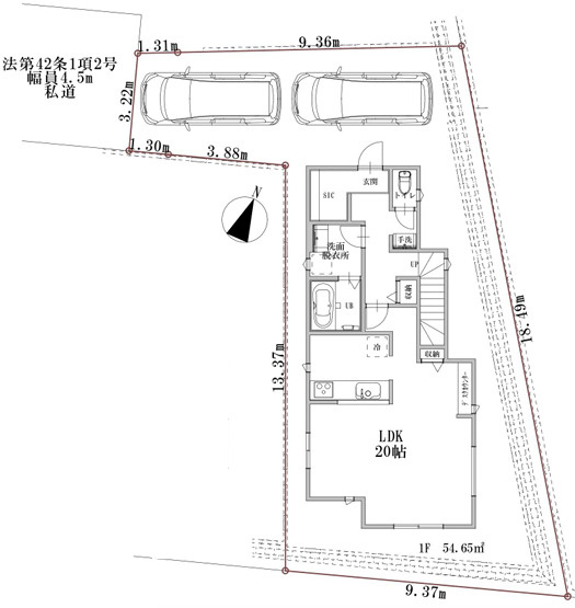 【区画図】 | 綾瀬市早川　新築戸建て　全１棟【仲介手数料無料】