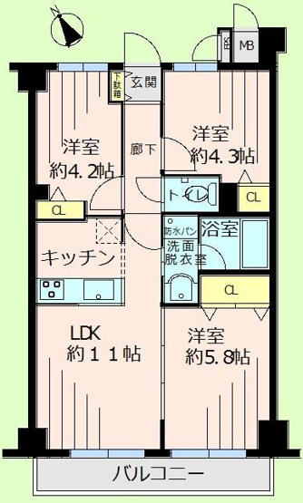 【間取り】 | グランパークあざみ野
