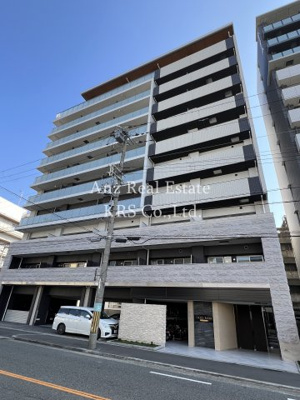 【外観】 | グレースリバー中之島 | 鮮やかなホワイトがスタイリッシュな外観のマンションです♪