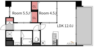 【間取り】 | グレースリバー中之島