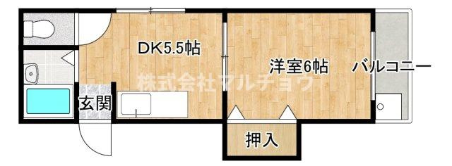 マウンティングッズの間取り