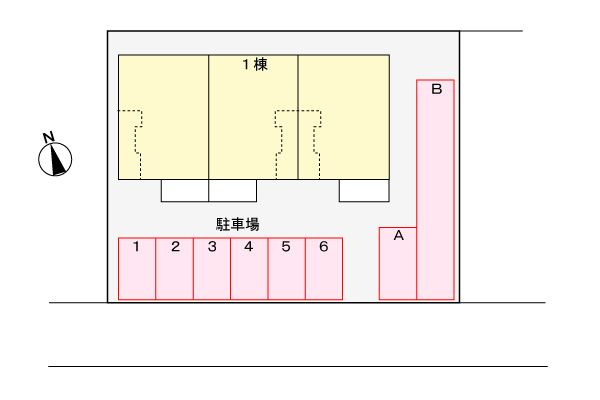 サンリットの駐車場