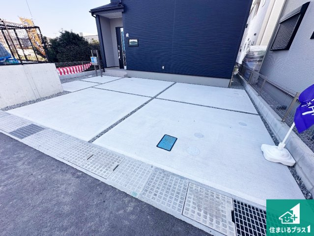 揖保郡太子町矢田部　第4期　新築一戸建ての駐車場|駐車スペース！散水栓があるので、こまめに愛車を洗えます！