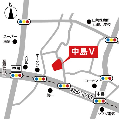 岩出中島Ⅴ・新築戸建の区画図