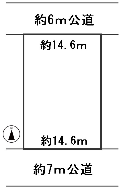 ６５６４５　岐阜市日野北5丁目土地の区画図