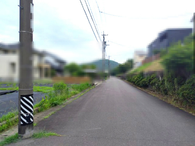 ６５６４５　岐阜市日野北5丁目土地の前面道路含む現地写真