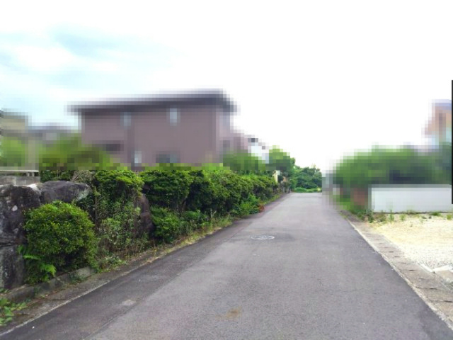 ６５６４５　岐阜市日野北5丁目土地の前面道路含む現地写真