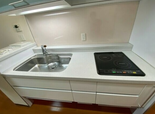 大阪市天王寺区上本町９丁目の賃貸マンションのキッチン