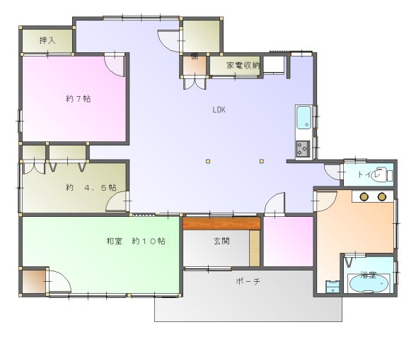  | 淡路市明神　古民家中古住宅 | 平面図　概略図面につき現況を優先します
