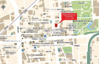 【地図】 | プレサンス梅田