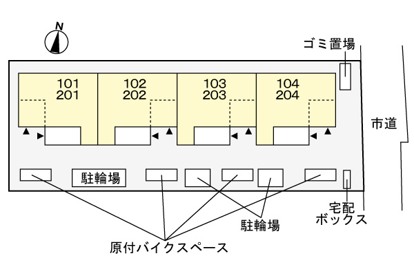 メゾン　グランシャンの区画図