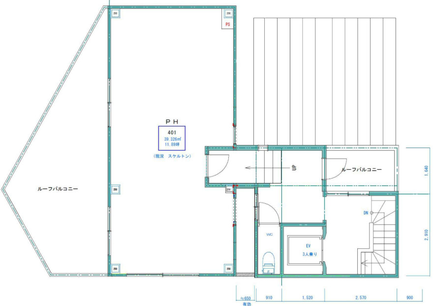 大阪市福島区吉野４丁目の店舗事務所の間取り