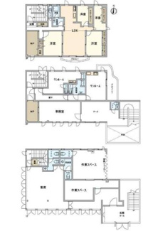 【間取り】 | 岩倉市中央町空店舗付住宅