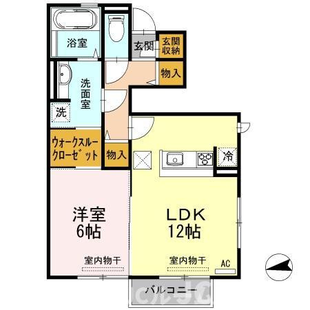 柏崎市豊町のアパートの間取り