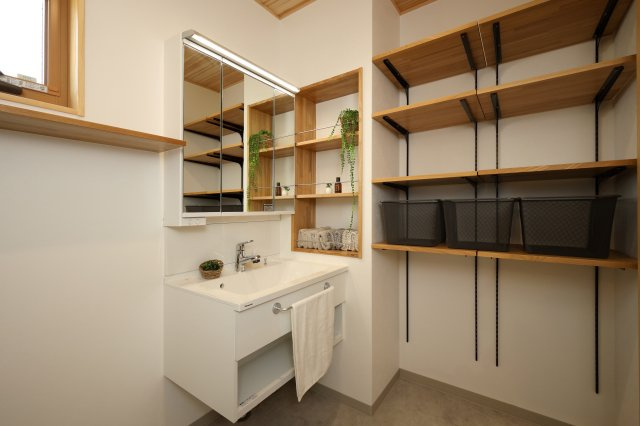 広谷モデルハウスの洗面所