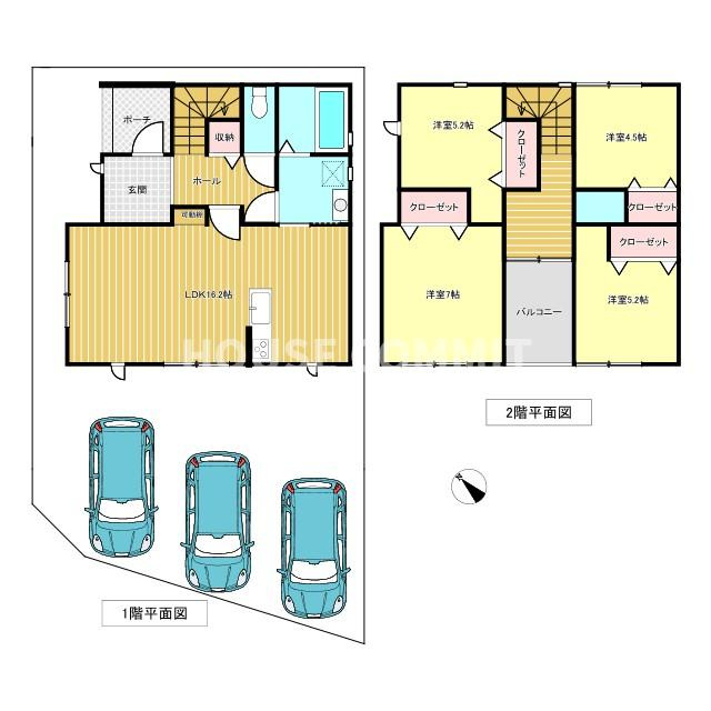 中央台４丁目　第１期　１号棟の間取り