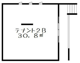 大津市石山寺３丁目の店舗一部の間取り