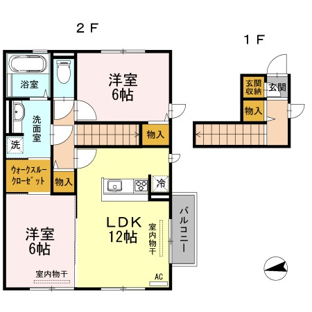 柏崎市豊町のアパートの間取り