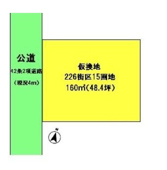 坂戸市片柳売地の土地図
