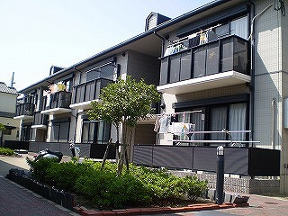 明石市鳥羽のアパートの外観