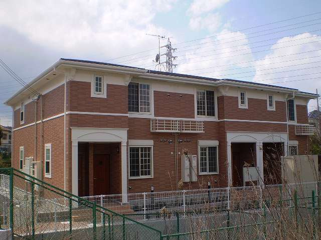神戸市西区伊川谷町潤和のアパートの外観|外観パース