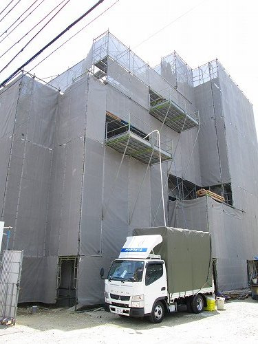 神戸市西区伊川谷町潤和の賃貸マンションの外観|建築中です☆お楽しみに。