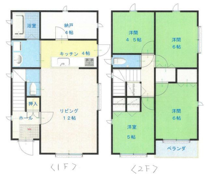 姫路市飾磨区中島　新築の間取り|4LDK＋納戸です。