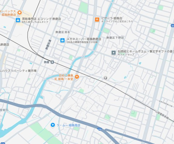 姫路市飾磨区中島　新築の地図